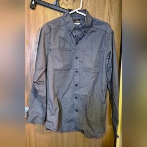 Ridgecut Toughwear Men's Sz Small Long Sleeve Ultra Work Shirt Gray